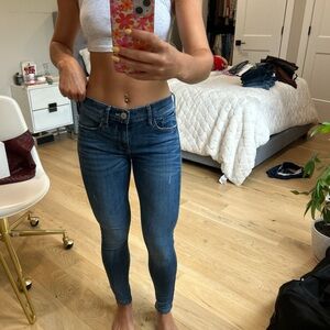Express Dark Blue Skinny Jeans